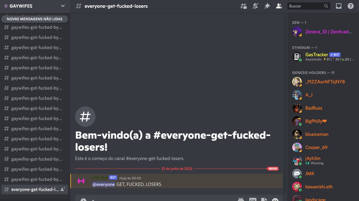 <a href="/hapewives/">HAPEWIVES</a> what happened HW discord?????
got hacked?????