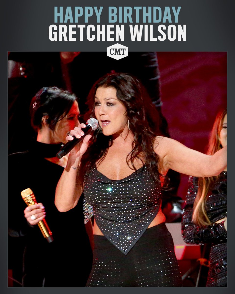 Raise that drink in the air and cheers to the "Redneck Woman" Gretchen Wilson as we celebrate her 49th birthday right now on CMT with her biggest hits. Happy birthday Gretchen!