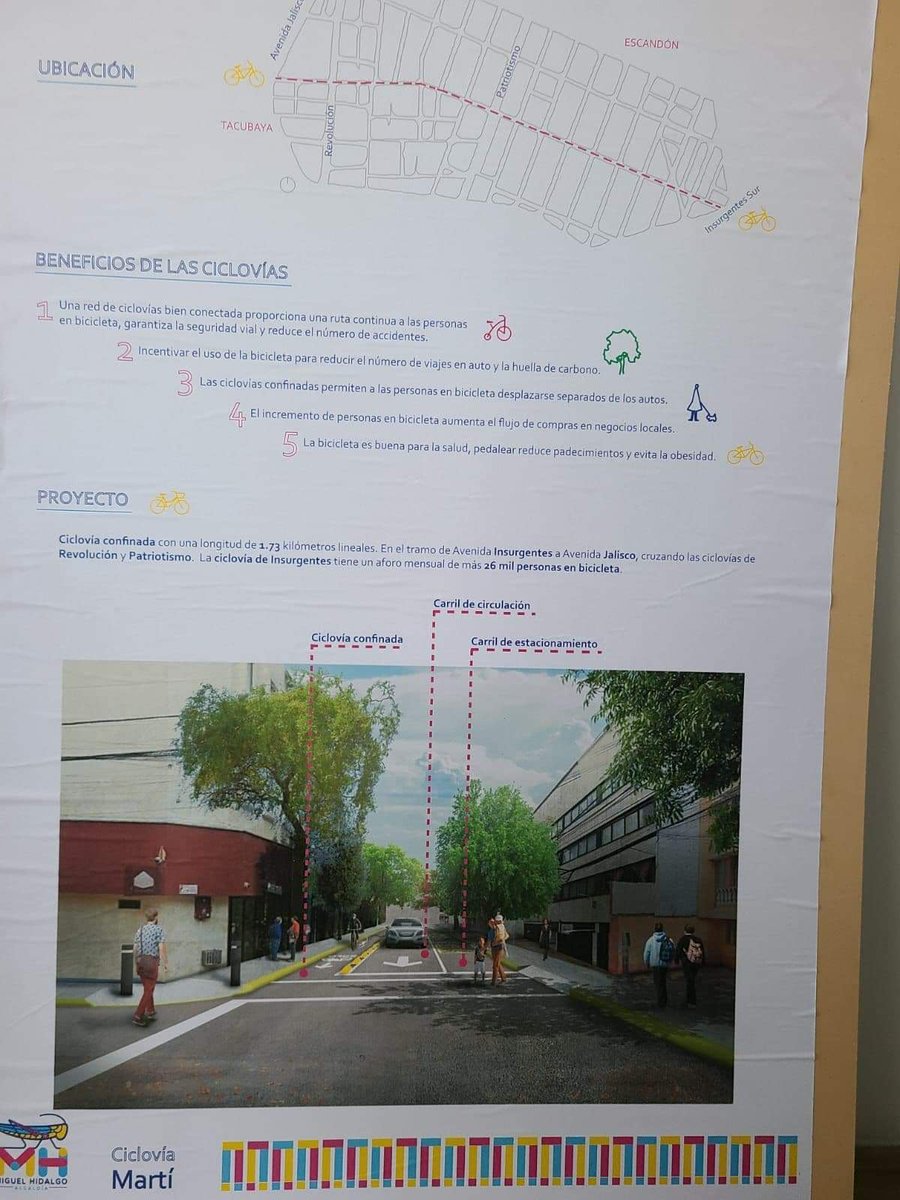 CopacoEscandon's tweet photo. Pésima iniciativa, sabes que solo el .08% de los vecinos de la colonia utilizan bicicleta,que la longitud de la calle se va haciendo más angosta y que además pasan 2 rutas de Trans.Pûblico NO TIENES IDEA DE NADA🤦🏽‍♀️Invierte en SEGURIDAD, brillas por tu ausencia aun en las balaceras https://t.co/u0xwiA6c2E