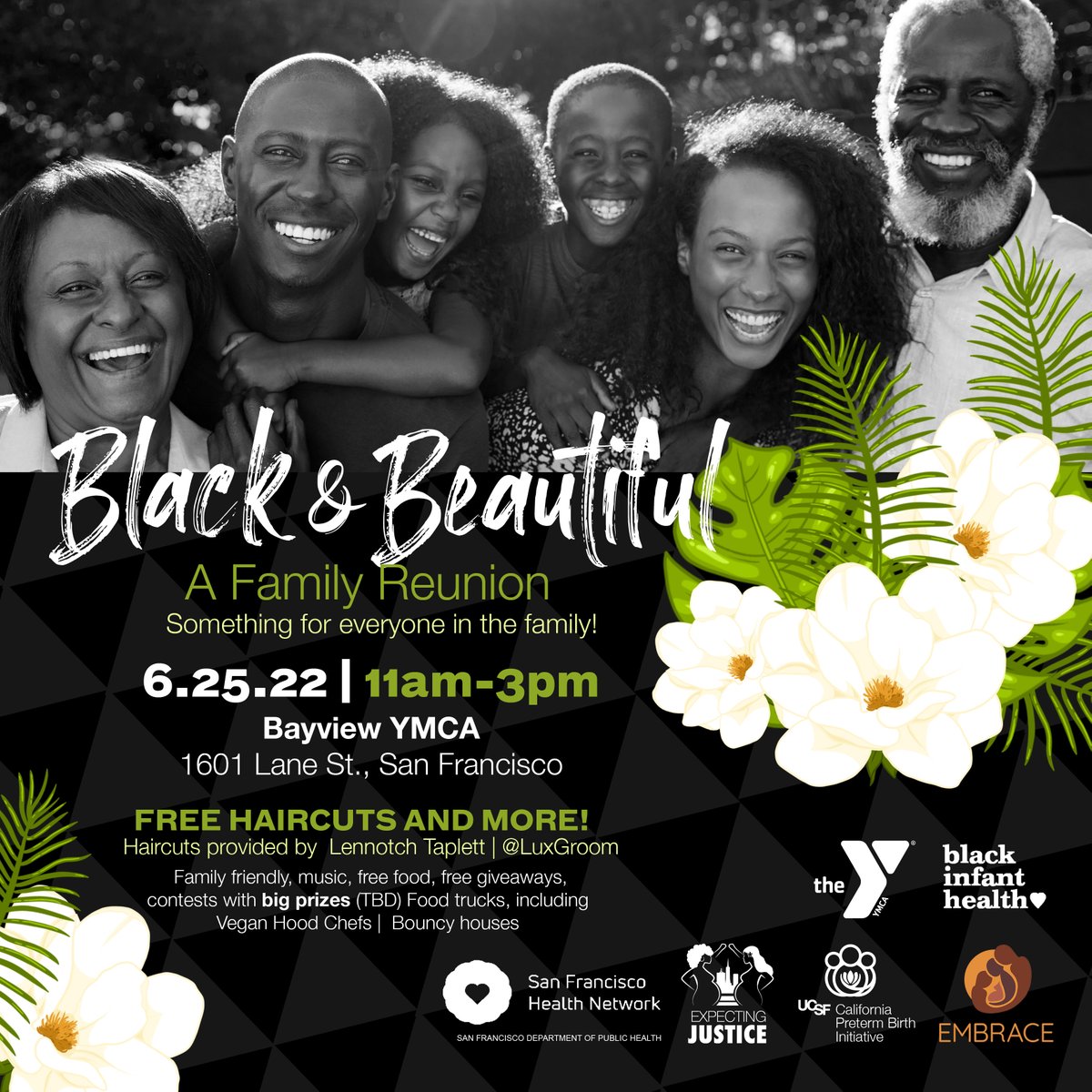 BayviewYMCA's tweet image. This Sat 6/25 join us 11am-3pm for the Black &amp;amp; Beautiful Family Reunion! Good music, health and wellness offerings, good food, photos and so much more. Bring your family and friends! We'll see you at the Bayview YMCA! #ymcasf #community #bayview