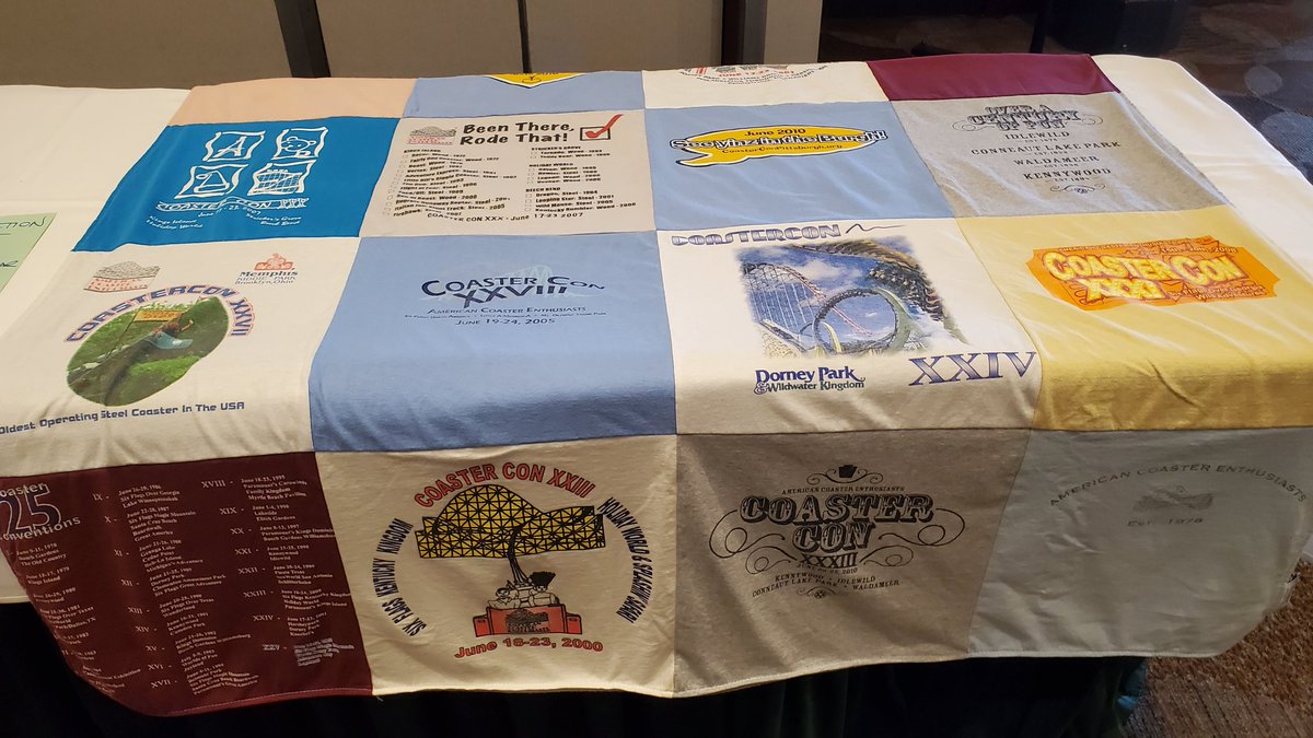 aceonlineorg's tweet photo. More of the so many auction items (supporting our Preservation efforts) at the #CoasterCon 44 Banquet.  #RideWithACE #RollerCoasterMonth #PreservationCounts https://t.co/78W1iTUetQ