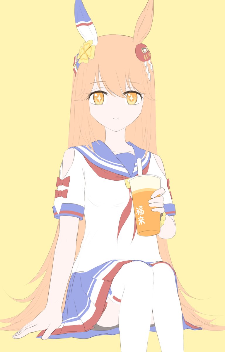 #マチカネフクキタル 　#ウマ娘 
摸一张长发的福来