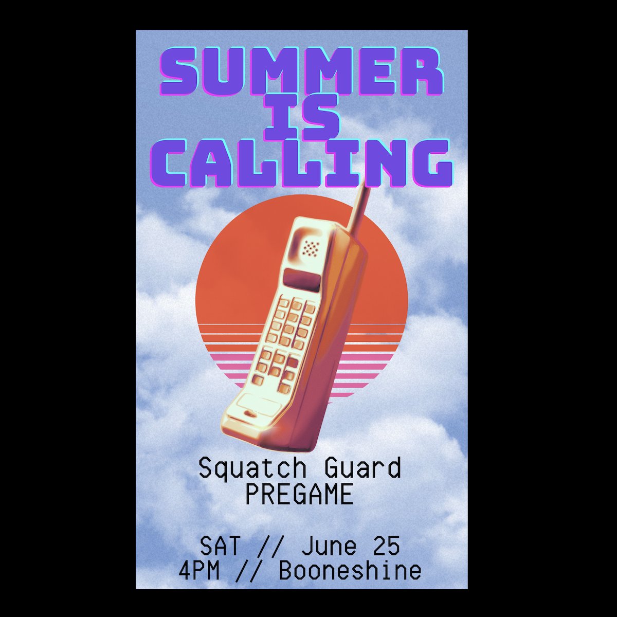 THE TIME HAS COME ... Thursday (tomorrow), June 23: 7:00 - 8:30pm: Meet the Team event at <a href="/BooneshineBrew/">Booneshine Brewing Co.</a> 

Friday, June 24: 5:30 - 6:20pm:  <a href="/AppalachianFc/">Appalachian FC</a>  Open Training Session - Ted Mack

Saturday, June 25: 4PM - Pregame at Booneshine Brewing // 7PM - The Squatchy March!