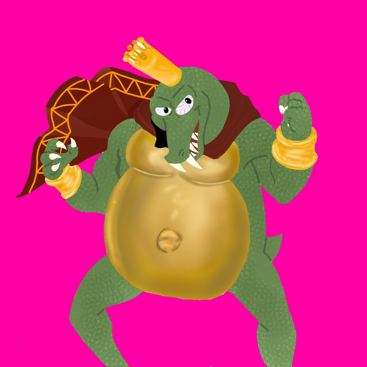 Renohef's tweet photo. Dibujos que hice para un banner de un canal: rey Dedede y king K. Rool
Parte 3
#FANART #SmashBrosUltimate #drawing #ReyDedede #kingKRool https://t.co/k4mCPHSGBu