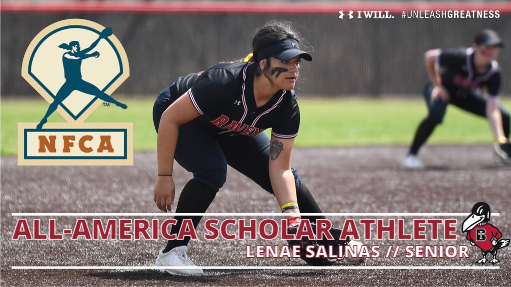 Next up- Lenae Salinas! Lenae graduated with a degree in Exercise Science. 

#RavenSoftball | #UnleashGreatness