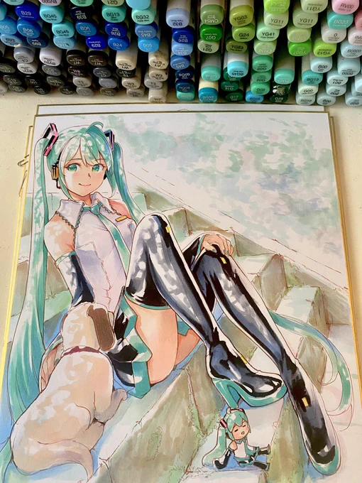 オハヨーハヨー¶(⁄•˅̮•∖)⁋ノ

コピック で初音ミクさんお絵描き中✨
木漏れ陽がイイ感じに♪ 
