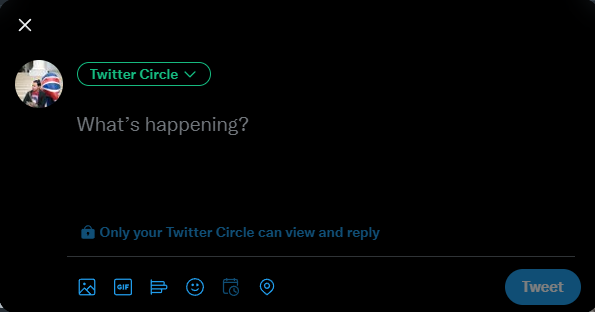 twitter aja sekarang pake circle2 an. wkwk