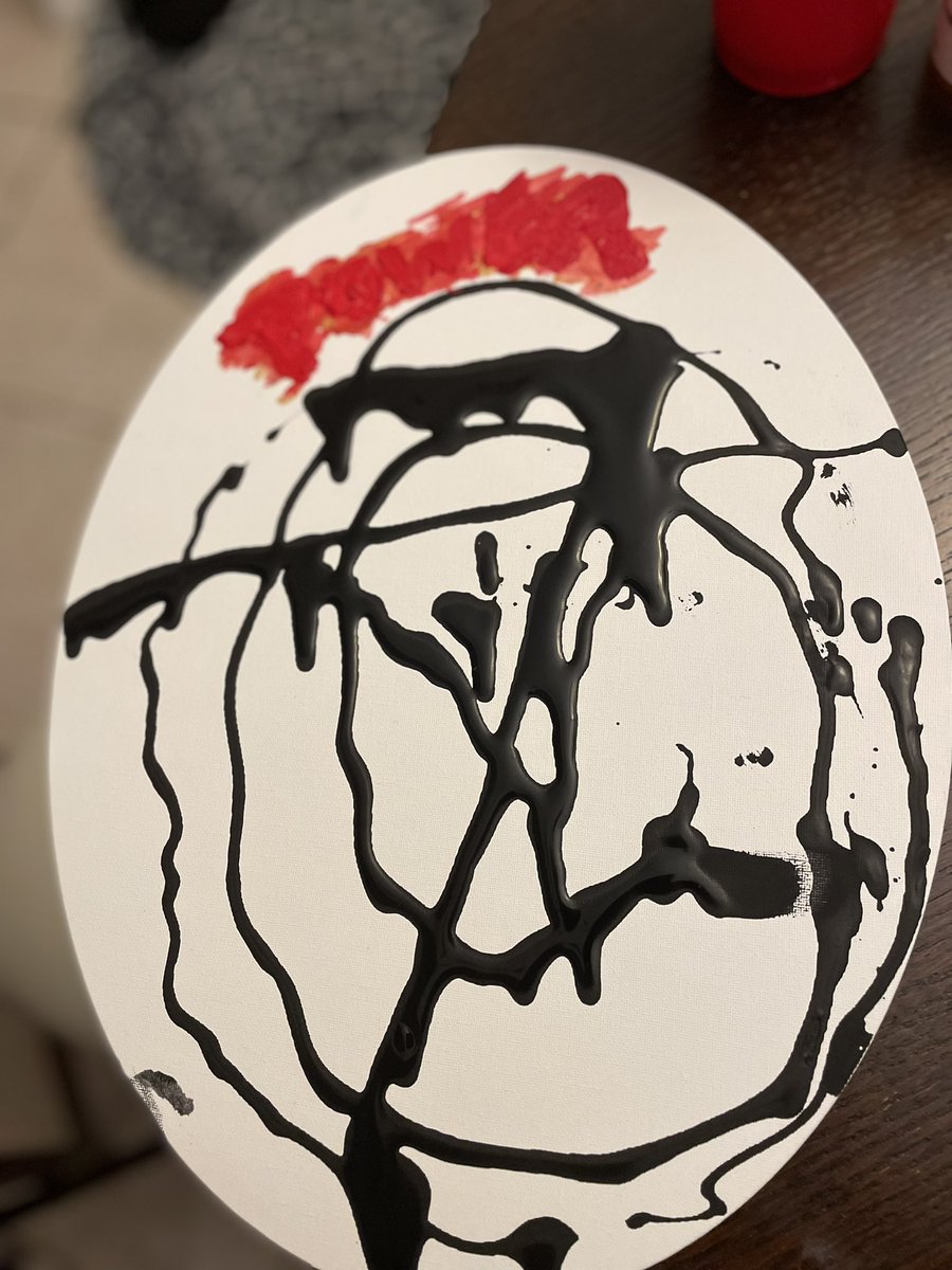 MightyRetreat's tweet photo. The paint was left out in the moonlight, blessed, placed my hands on each inch of these canvas and blessed them then I performed reiki on the painting using the paint.. The power symbol for reiki is featured. Imagine getting energy just from looking at a painting? https://t.co/K8rAiUa6js