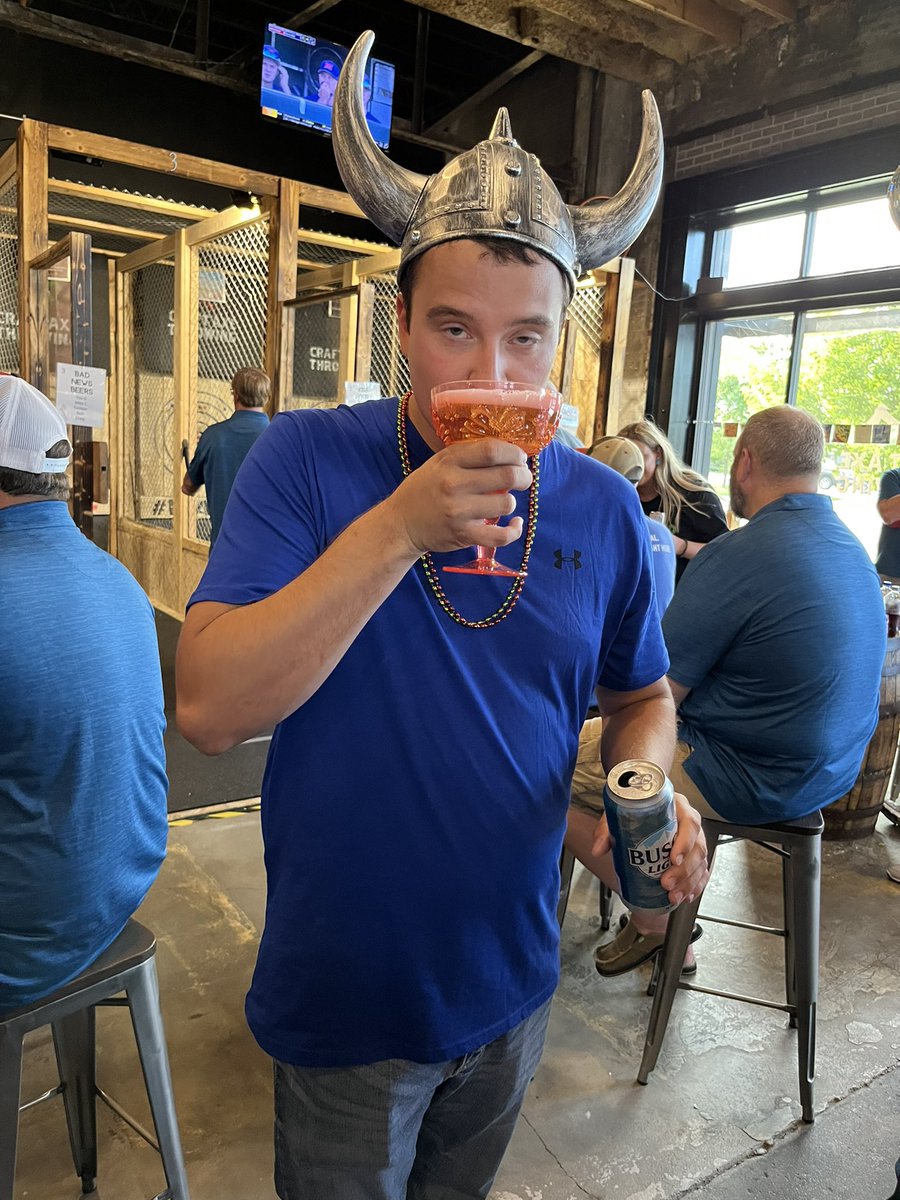 pop61's tweet photo. @PhilSwantek - Phil acting like he is the Axe growing champ!  That is funny! https://t.co/U2TEFTTOHy