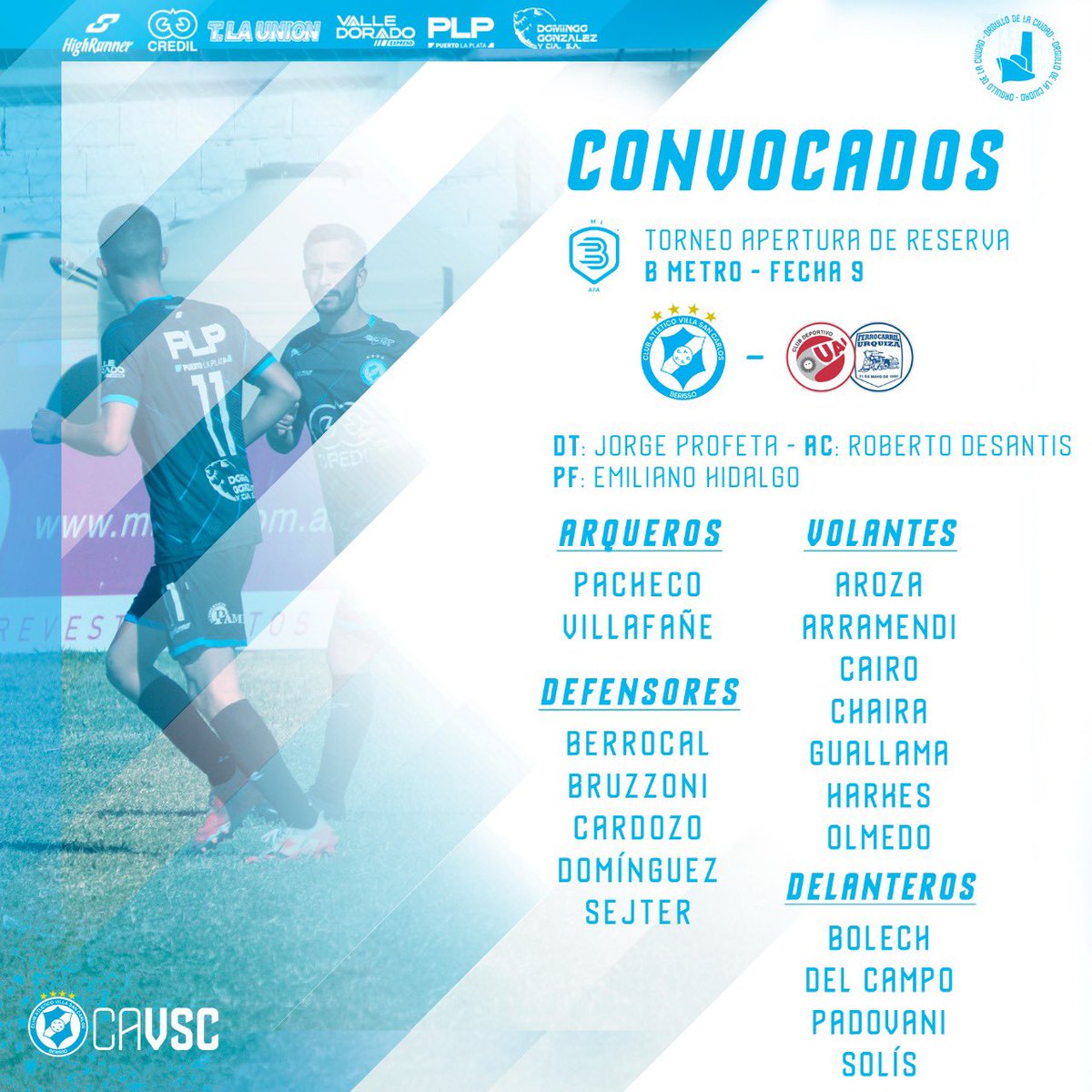 VSCJuveniles's tweet photo. 💪 Los cañones enfocados en cortar la mala racha, ante un equipo de similar posición en la tabla. Mañana, acercate a 24 y 174 para alentar a nuestros pibes. Con estos convocados, el Cele va por todo en Berisso. ¡Vamos nosotros!

#SomosVillaSanCarlos🇧🇼 #VamosLaVilla💙 https://t.co/RrUOvnQnvJ