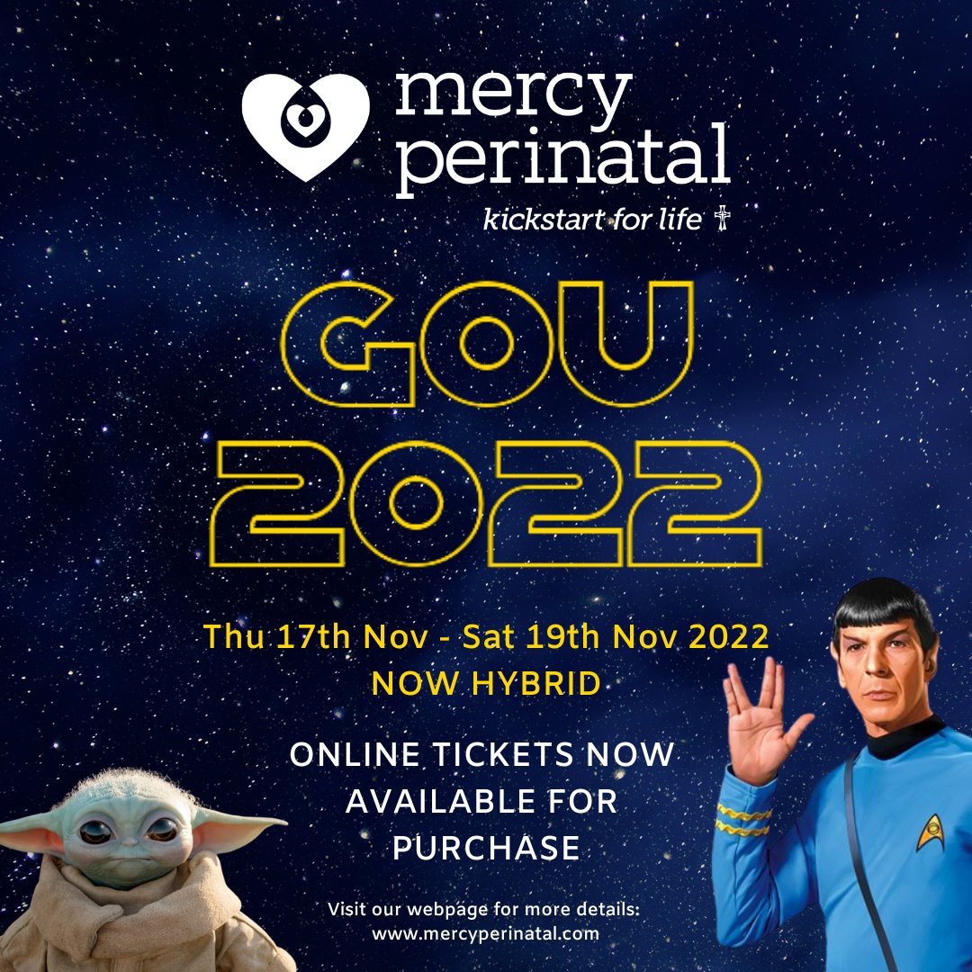 Have you heard the amazing news? We are going hybrid for #GOU2022! 🥳 If you missed out on an in-person ticket, now is your chance to jump in on the GOU fun from the comfort of your own home Program, speakers, and registration link can be found here 👇 mercyperinatal.com/event/global-o…