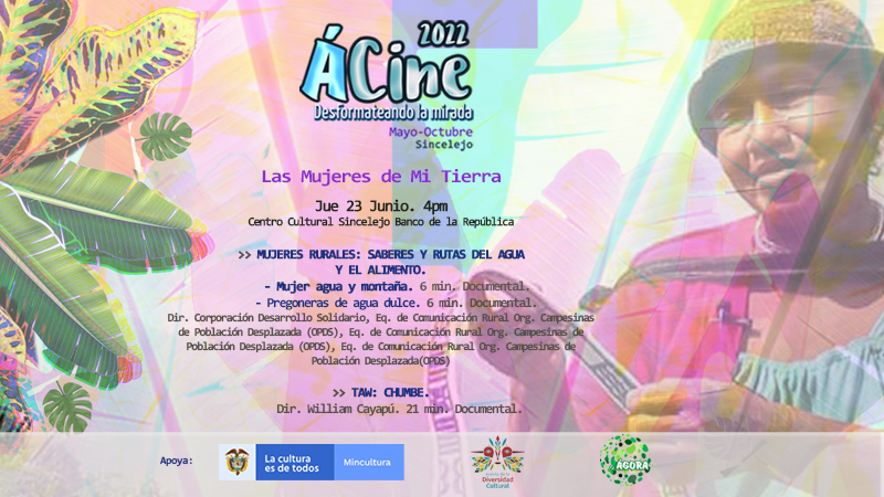 ACiinee's tweet photo. ÁCine 2022 | Junio: Las Mujeres de Mi Tierra
Más historias de vida grabadas en muchos rincones de nuestra querida nación.
Apoyan: @mincultura @diraudiovisual Banrepcultural Sincelejo. 
#MaletadelaDiversidad #ÁCine #DesformateandoLaMirada #CulturaSincelejo #fcAgora https://t.co/BJ52Jr9xGy