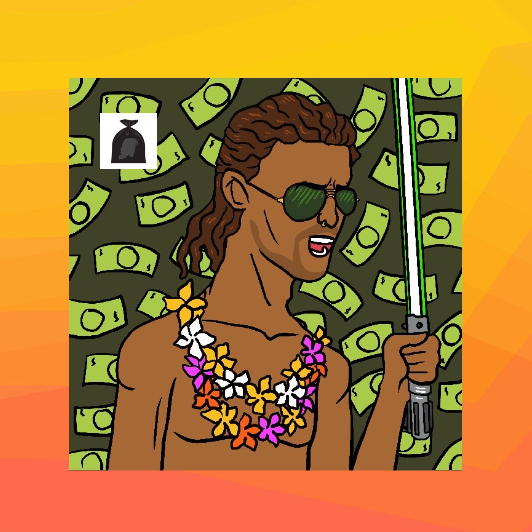 NfTrashbag's tweet photo. Wednesday winning! Purchased 10 lottery tickets and WON 2 free tickets AND we can watch the Obi-wan tonight! It's a good night... #mulletsforever

#trashbagNFTs #NFTCommunity #NFT #lotterywinner

Coming soon: https://t.co/s0YBBbv6Vl https://t.co/iy9CijxpAq