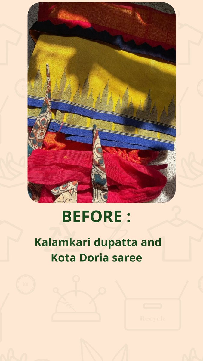 RECYCKNOW's tweet photo. Our creative designer/partner @NikitaShah upcycled used ethnic wear into a trendy summer dress for @PujaDoni ❤️❤️❤️

Check it out.

Inspired ? Got clothes you no longer wear and don’t want to throw them away ? want to get them repaired or get something new made? Get in touch.. https://t.co/Ir2Y2I05pn