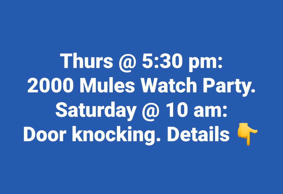 MNSD56GOP's tweet photo. 2000 Mules Watch Party https://t.co/xbmLAinK5c https://t.co/34y110Upzm