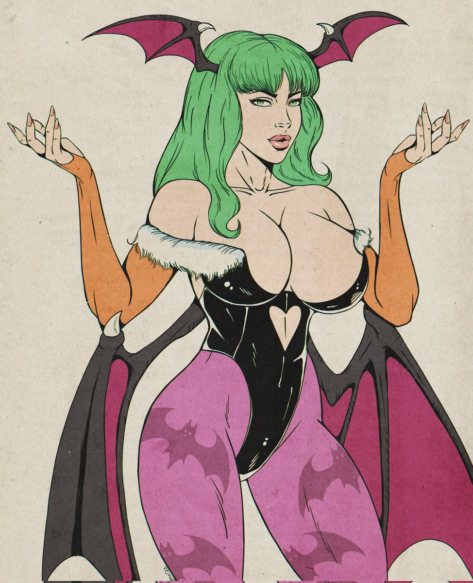 Just finished this Morrigan piece!