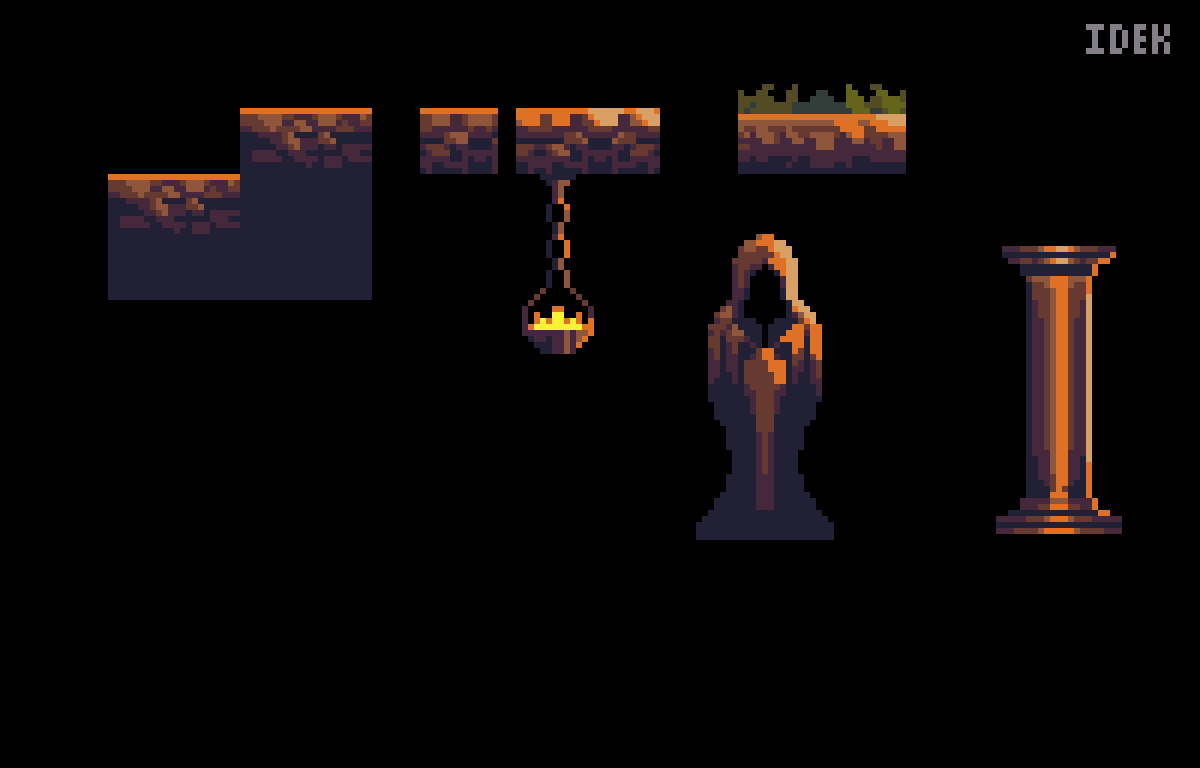 6Idek6's tweet photo. Speedran a tile set #pixelart #aseprite #gamedev #indiegame https://t.co/0BCm1hUedA