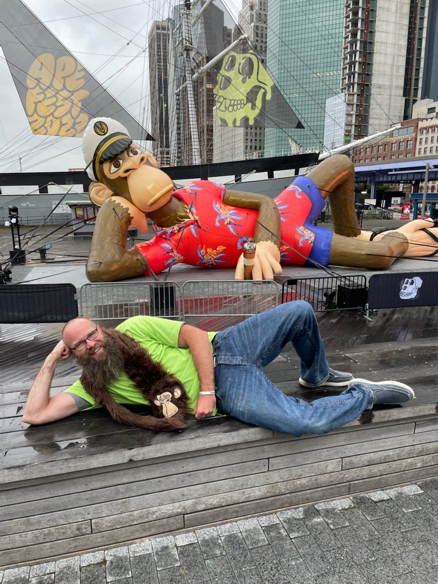 Who rocks the chill better: #bayc or <a href="/TribeQuokka/">Tribe Quokka</a> ? 

Had a blast at the raid!!! Ya'll may be boring, but you're great sports! Hope you take up the QuokkaCup challenge!!!! #apefest #tribeup #TribeQuokka #NFT #NFTNYC #NFTNYC2022 #MAYC