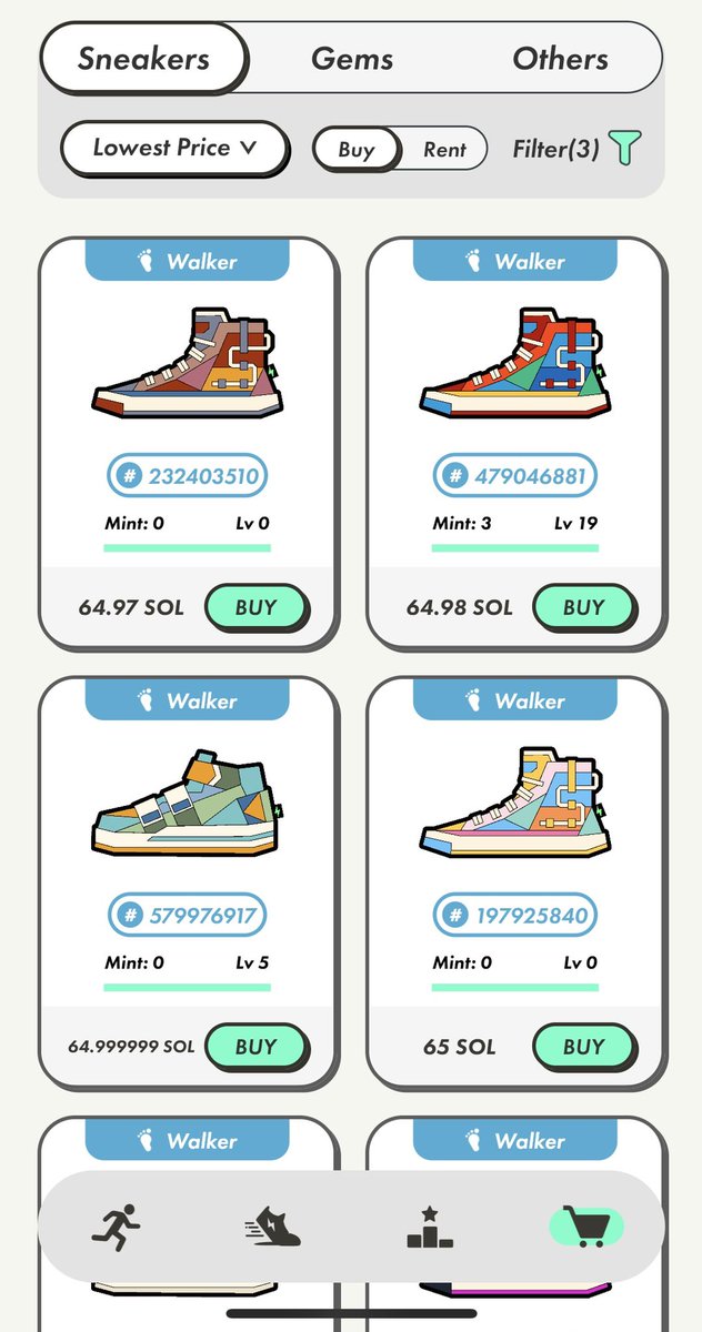 Lol glad I sold most of my rares between 140-200 sol $gst $gmt #stepn