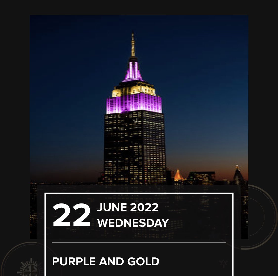 Look <a href="/RPCS369/">Rosa Parks Community School</a>… the Empire State Building showed some Rosa pride tonight in honor of your moving up! 💜💛💜
Way to go class of 2022!! 
<a href="/debraprinc/">debra joseph-charles</a> @twesley777 <a href="/jchuy15/">jchuy</a> <a href="/Gerald_Fitzhugh/">Gerald Fitzhugh II, Ed.D. 👌🏾♦️👌🏾♦️KAY</a>