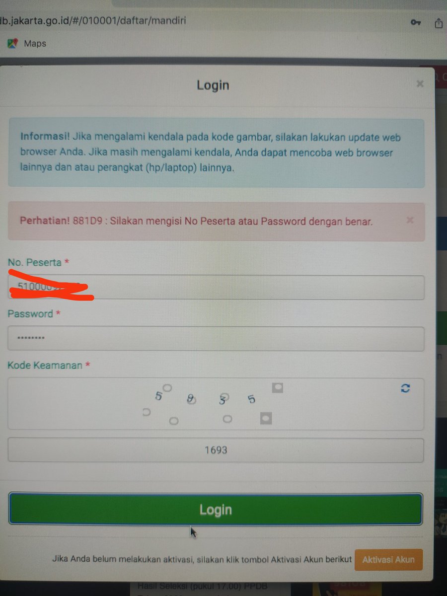 IhsanVoc's tweet photo. @PPDBDKI1 min saya mau log in knapa nomer peserta dan paspor salah mulu ya? Padahal sudah benar semua https://t.co/0Rfe70Hr7v