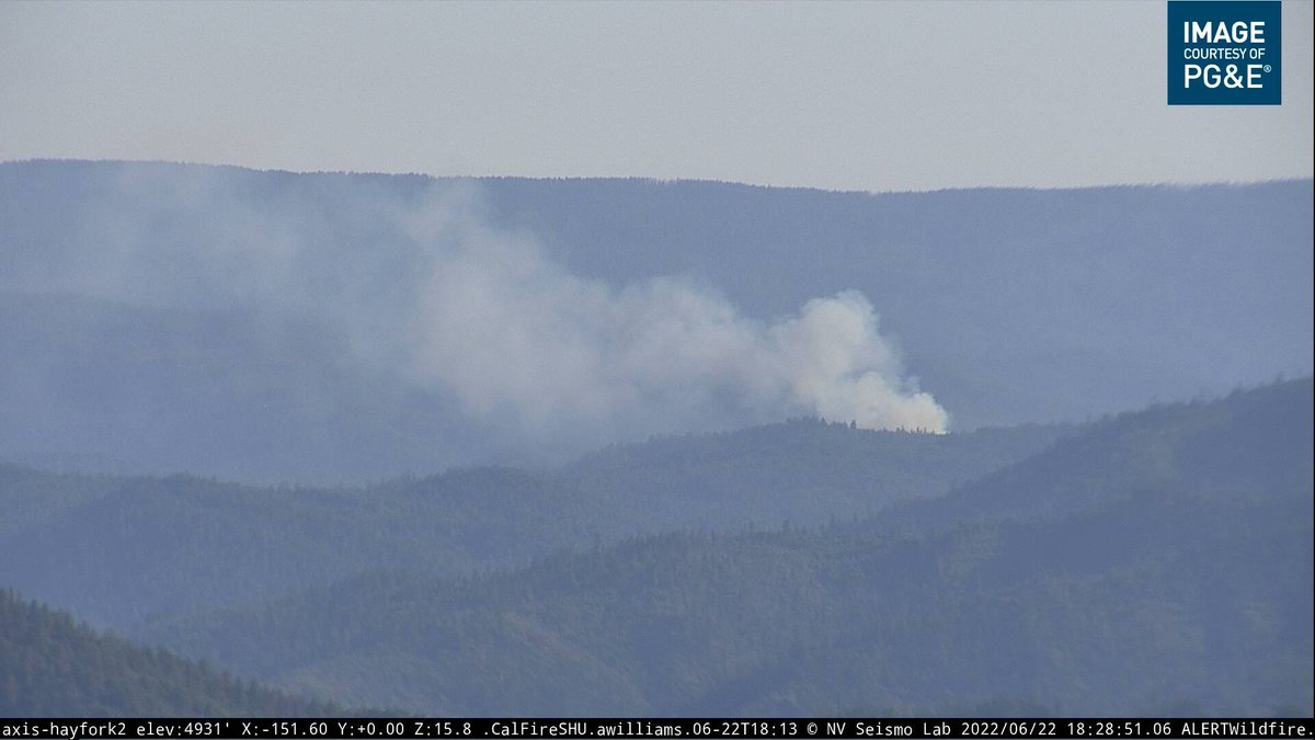 CAFireScanner's tweet photo. #PostFire in the #PostMountain area of Trinity Co: 3-5 acres w/ slow-moderate ROS, structures are threatened, no ground resources @ scene yet. 5 addl engines, 1 crew & 2 WTs + 2 addl tankers for a total of 3. Westridge Rd & Ponderosa Rd. Watch Duty: https://t.co/Ogh3i34DB4 https://t.co/nSeTZckzr5