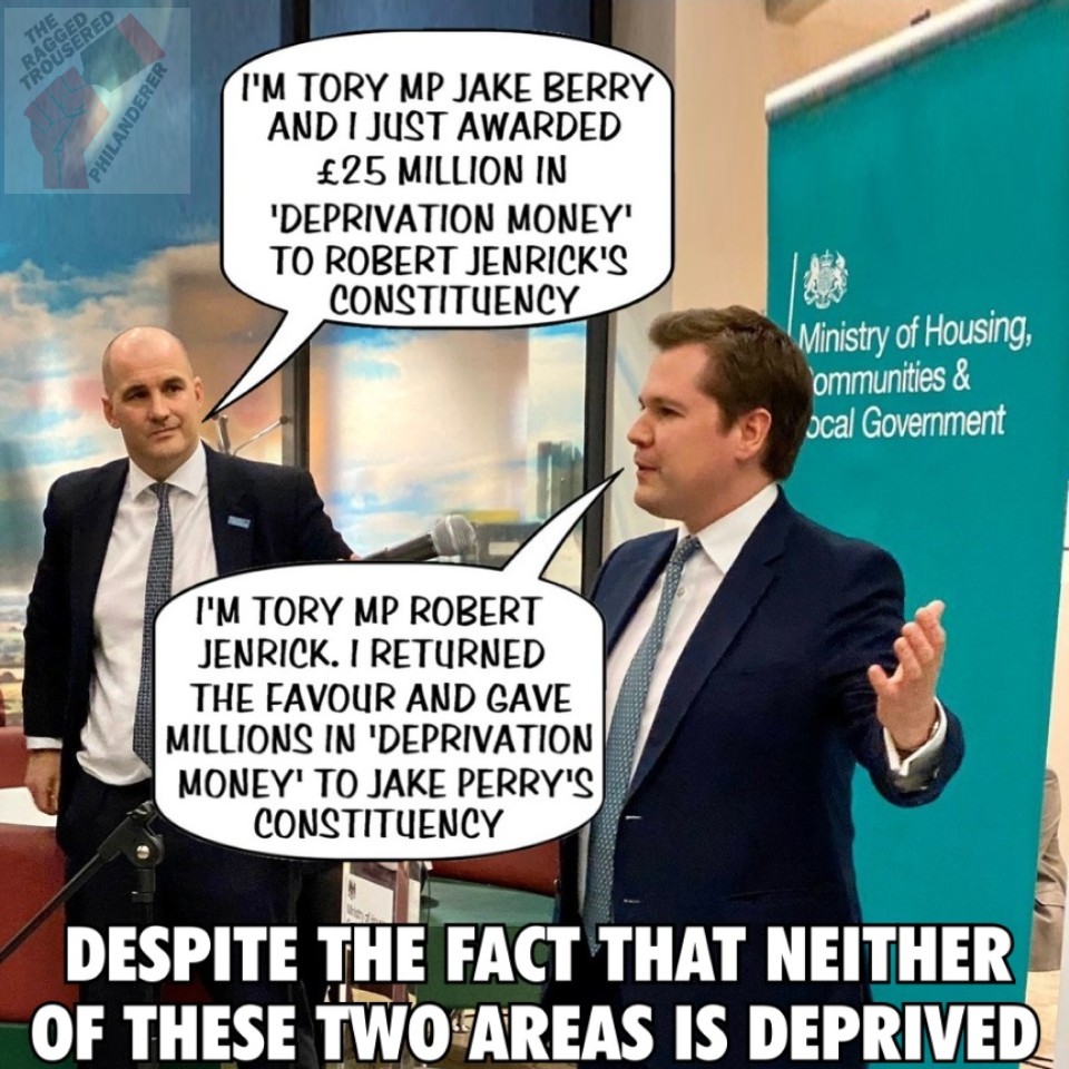 Robert Jenrick is trending. Not for diverting government deprivation grants to Tory seats. Not for awarding building consent to his friend and donor Richard Desmond. No... for getting his arse handed to him on live television by RMT Gen Sec Mick Lynch.