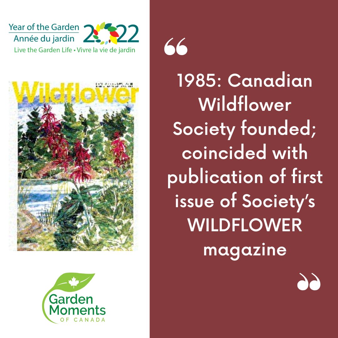 The Canadian Garden Council has identified the founding of NANPS (formerly the Canadian Wildflower Society) as one of its 100 Garden Moments that have contributed to the development of Canada’s garden culture!

#gardenmomentsofcanada #livethegardenlife #yearofthegarden2022