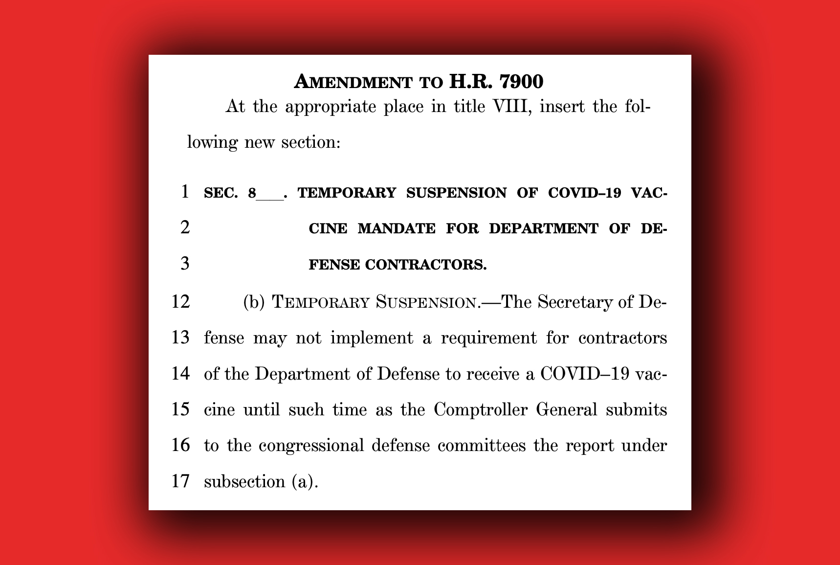 Rep. Matt Gaetz on Twitter "BIG NEWS FOR FL01 An NDAA amendment has