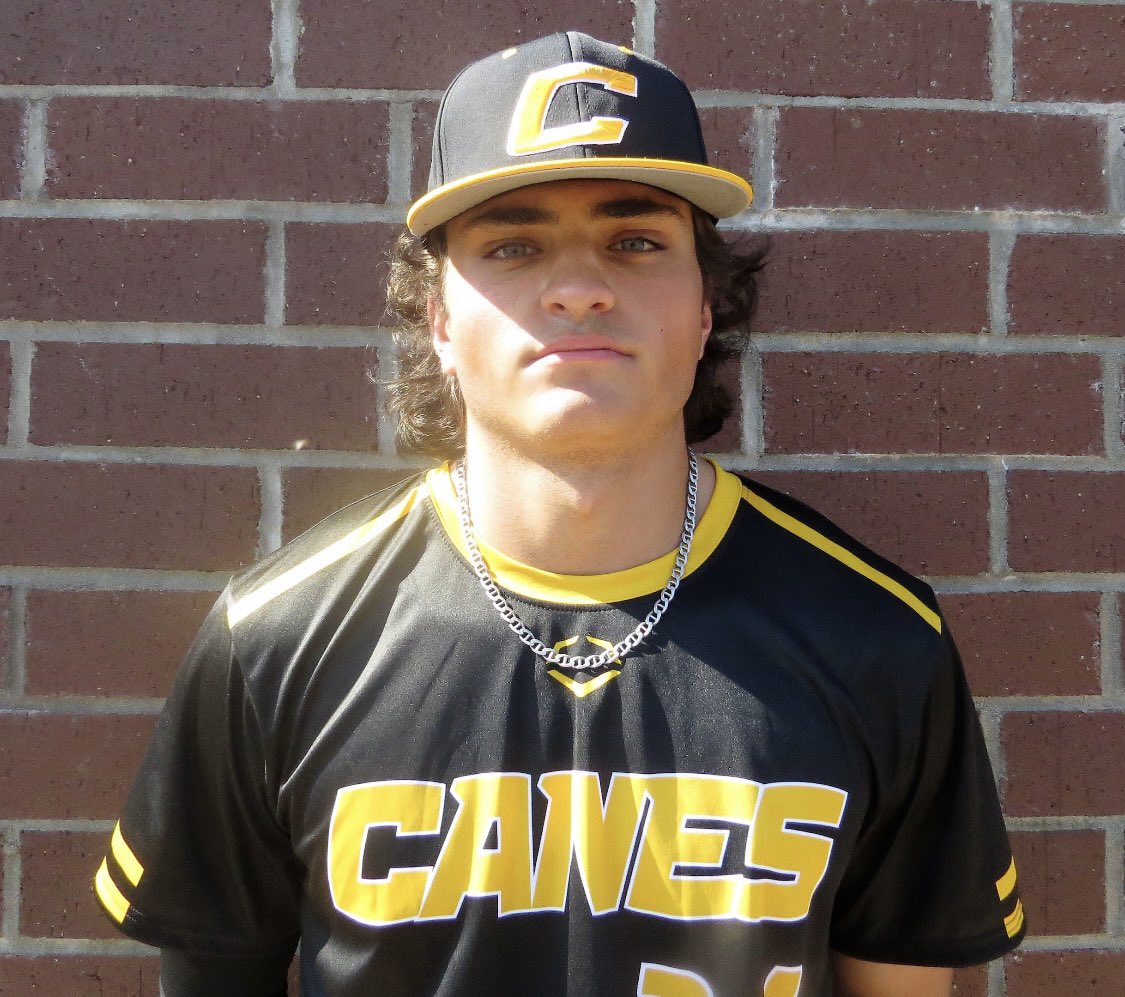 CanesSouth's tweet photo. Canes South Prospects 23 tie game one of the Black Bear Classic 2-2 and win game two 6-4. 

@JPelbath 3-6
Chris Zamiska 2-5 2 RBI 2 2B
@JacksonReel1 2-3 
@trey11johnson W 5 IP 6 K 3 ER https://t.co/vS7VEBNTCJ
