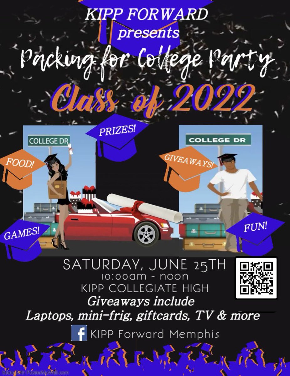 KimDurham1908's tweet image. The Kipp Forward Team is so excited as we are days away from the hottest event of the summer as we celebrate the strong post-secondary decisions of KMCH’s Class of 2022! @AntonioMBurt #KippForward #KippMemphis #BacktoBasics #ToandThrough