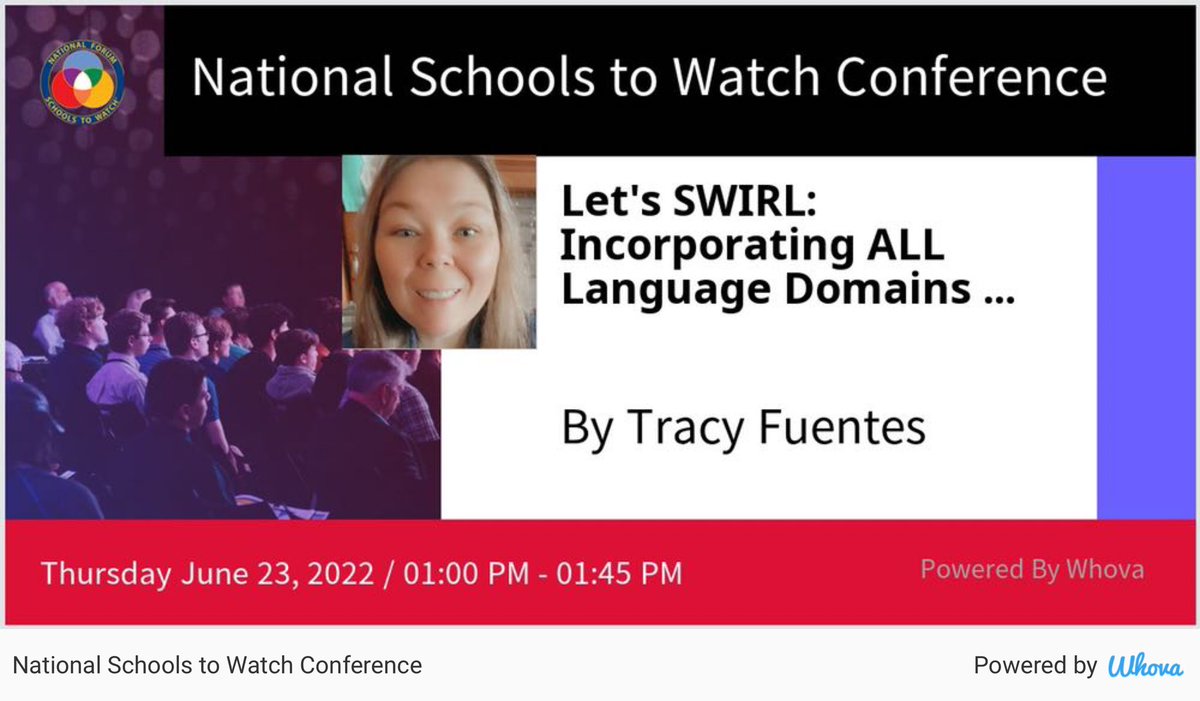 Come join me tomorrow to talk about SWIRLING!! #STW2022 #schoolstowatch #middlegrades via Whova event app whova.com/whova-event-ap…