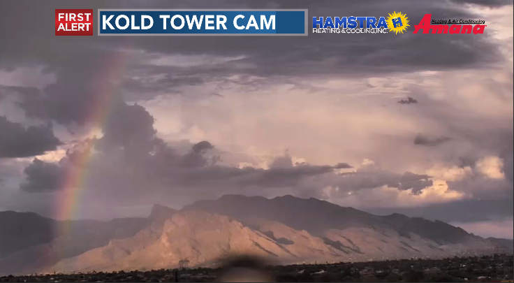 ErinSaidItWould's tweet image. Can you see the rainbow from your house? @KOLDNews can! #azwx #FirstAlertForecast