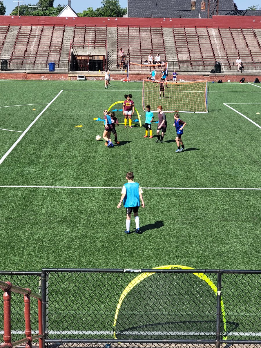 DCFCCity's tweet photo. Day 3 of @DetroitCityFC Youth Soccer KEYWORTH SUMMER CAMP!  Lots of great moments learning the game with new friends... https://t.co/Gr9Hh46LMS