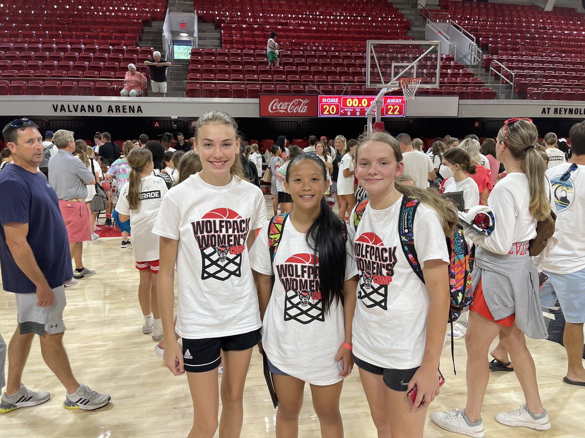 Thank you to @PackWomensBball for a great camp!! I learned and got better over the last couple of days! @WolfpackWes @CoachFancher @PackCoachAsh @EthanFancher_  @chloelee17_
