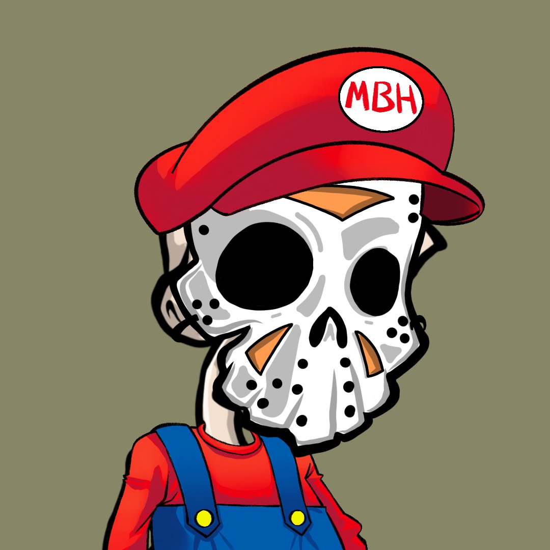 Had to draw up a little mushroom in Hell to go with my Super Human in Hell <a href="/madebyhumannft/">HUMAN IN HELL🩸</a>