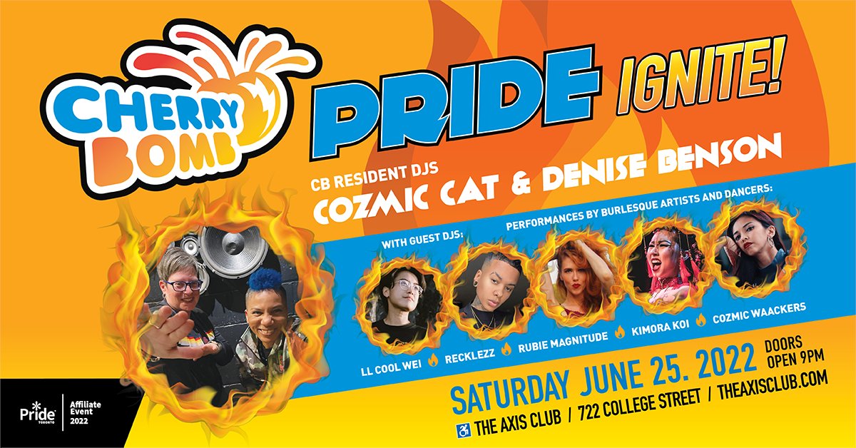 CherryBombTDOT's tweet photo. Oops! Twitter is clearly not our main hang :-) CB PRIDE is this Saturday 25th at @TheAxisClub_. Advance tix sold out in record time but we've held some room at the door. This year's all-local lineup is AH-MAZING! https://t.co/gEmTArMYcp https://t.co/Q7gx05V6dF https://t.co/IQYt6Cttsy