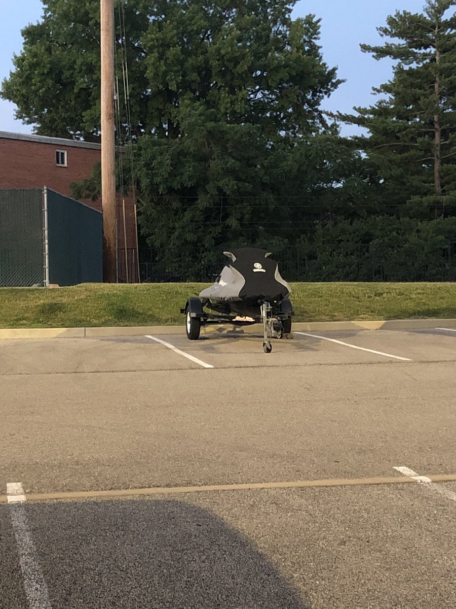 Chunky_Pat's tweet photo. @Kirkwood_Gadfly Don’t worry the ToD of the surface lot desert by sunnen metro stop is being put to good use. Jet skis baby! https://t.co/HcudvoiC2w