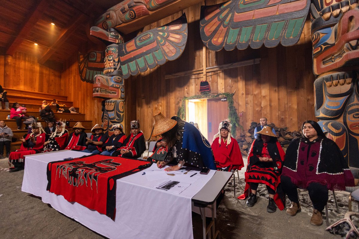 Some more photos from yesterday's community event, celebrating our Nation's new #gitdisdzulugyeks marine protected area. Thank you to our hereditary chiefs and matriarchs for taking this step. #NationalIndigenousPeoplesDay #oceanconservation