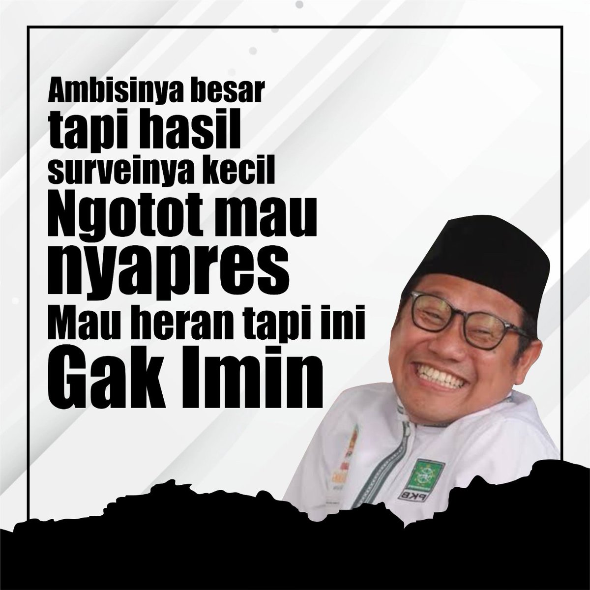 Gak Imin ini ngapain sih harus jor2an bikin baliho, spanduk, bikin acara deklarasi2an sampe gencar safari politik bergerilya ke beberapa partai, hasilnya elektabilitas tetap aja mentok, boro2 bisa nampang di kertas suara Pilpres, hasil survei aja #NolKomaGakTauDiri
.
😁
