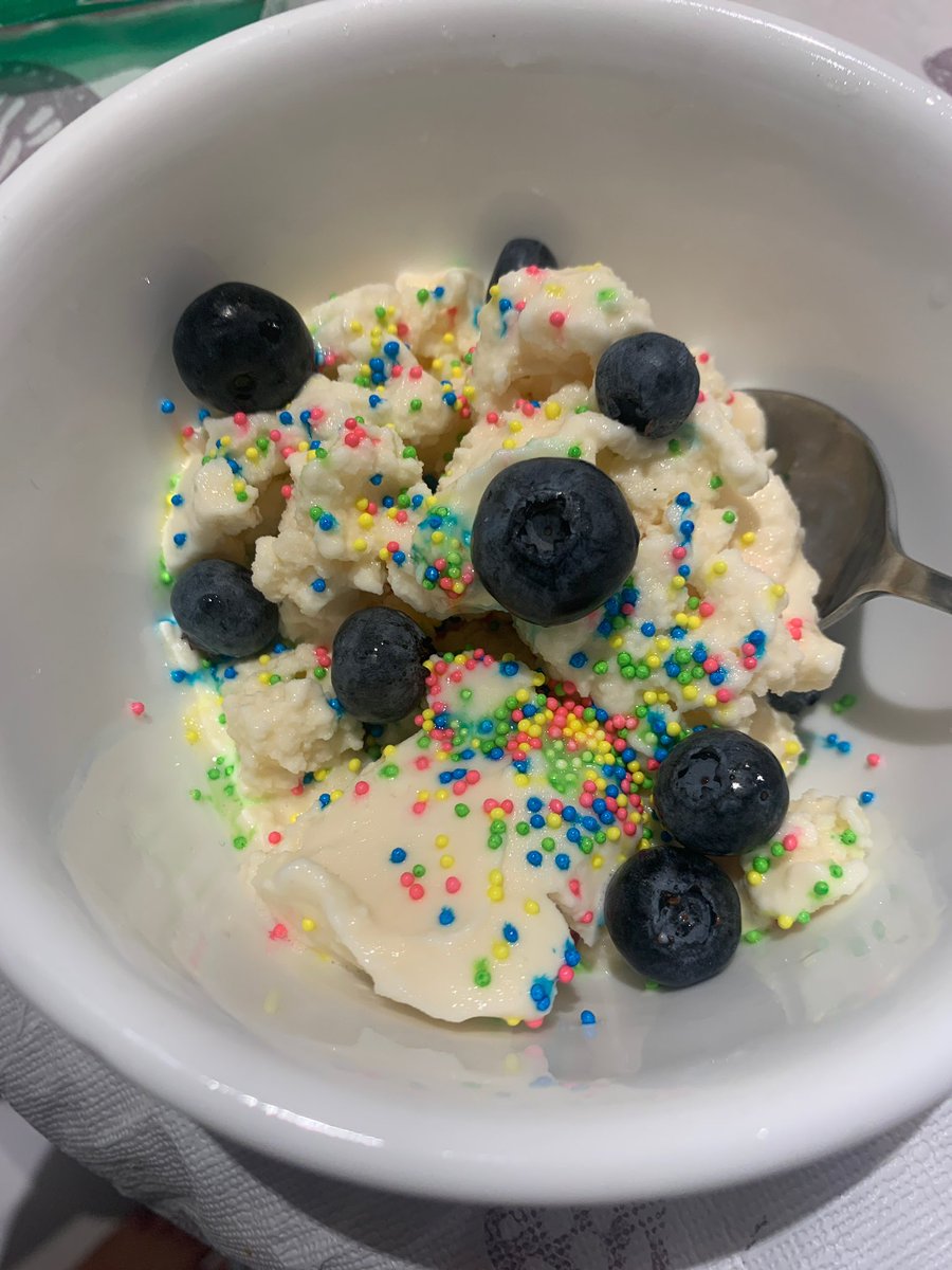 DCDSBVirtualK_8's tweet photo. What do you do on the first hot day of summer? Make ice cream with the baking club of course!!! Some of our k-2 Ss had a lot of fun making and better time eating their delicious homemade ice cream today, thanks to our baking club chefs!! #DCDSBCommunity https://t.co/LkJnl1gdjx