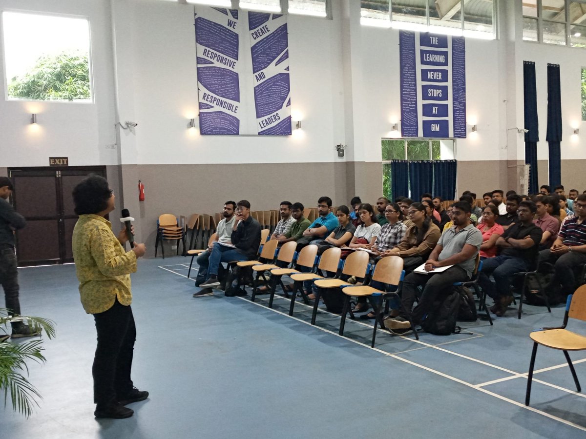 cssagim's tweet photo. On behalf of @GIM_Sanquelim @cssagim  is thrilled to welcome the new batch of 2022-2024 to the #GIM family! Yesterday we interacted with the energetic and enthusiastic students during the induction. 
#CSSAGIM #SocialSensitivity #Induction2022 #sustainability https://t.co/ZQ5JfgEY1s