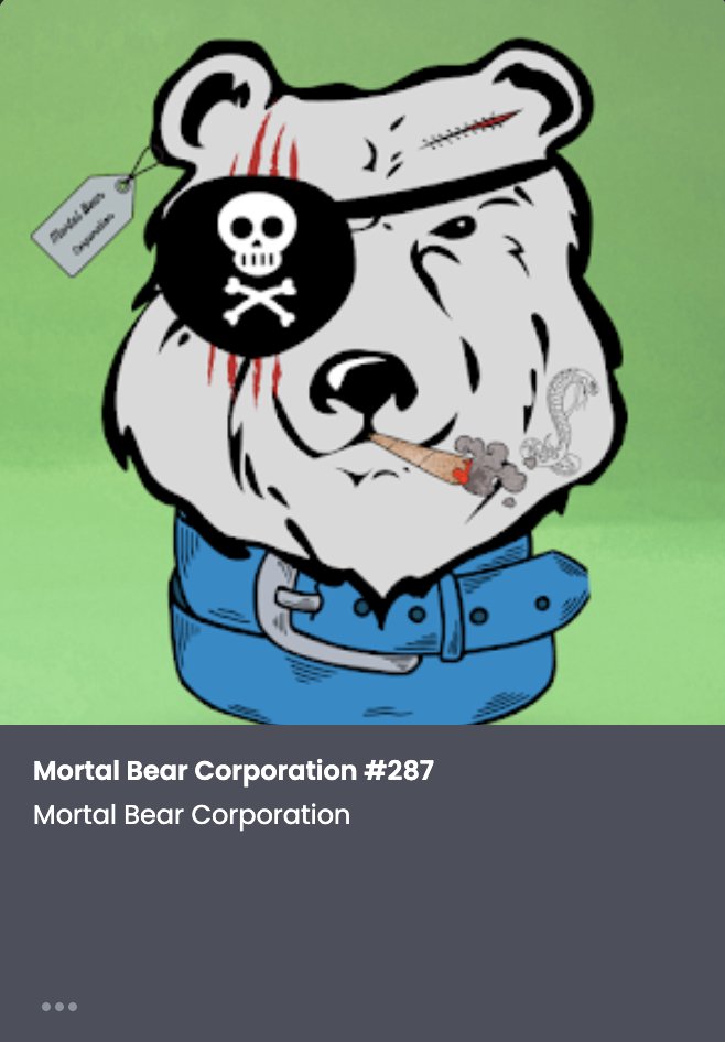 🟢 #Giveaway 🟢

👉Follow <a href="/mortal_bear/">Mortal Bear Corporation</a>
👉❤️and Retweet 
👉Drop your address wallet✨
 
🏆 1 #NFT free☘️
24H⏳

#Polygon #NFTGiveaway #NFTdrop #NFTProject #NFTPolygon #OpenSeaPolygon #NFTshill #NFTCommunity #NFTCollection #NFTProjects #NFTs 
<a href="/0xPolygon/">Polygon | POL</a> <a href="/opensea/">OpenSea</a> #Giveaways #nftfree
