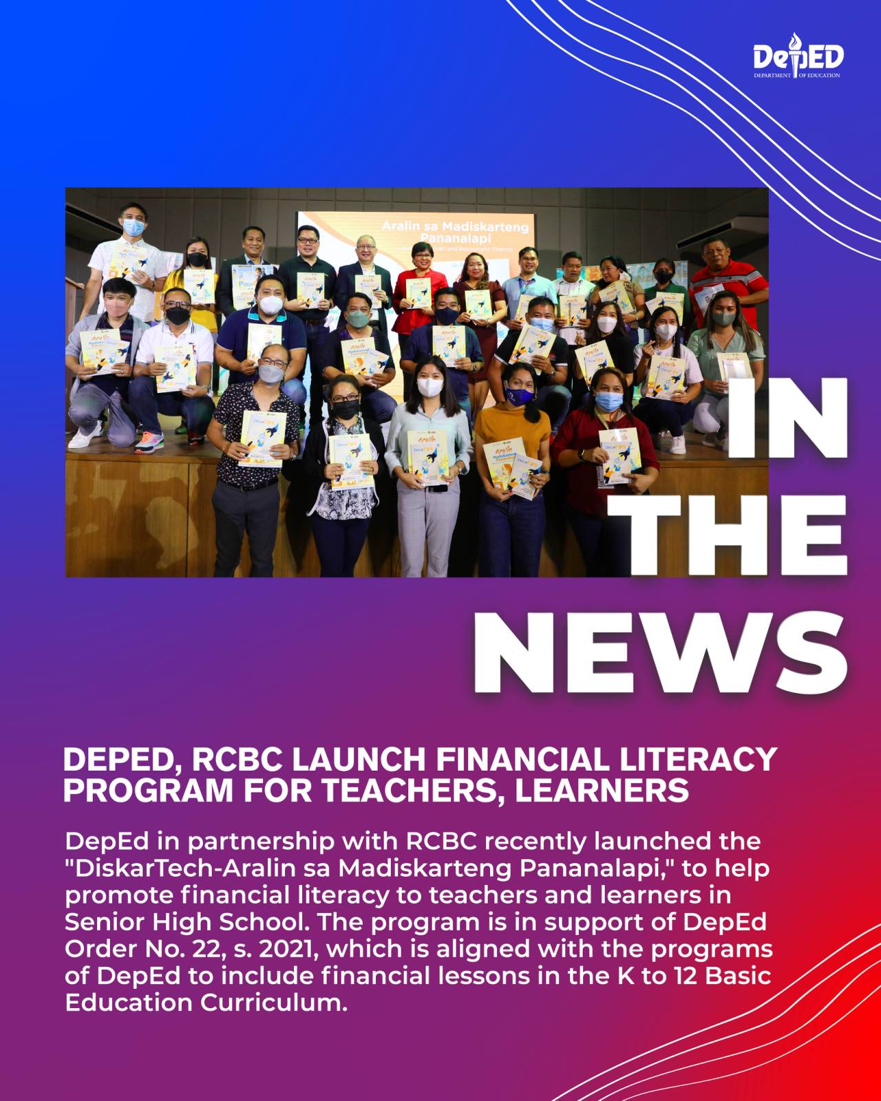 DepEd on Twitter "DepEd in partnership with RCBC recently launched the