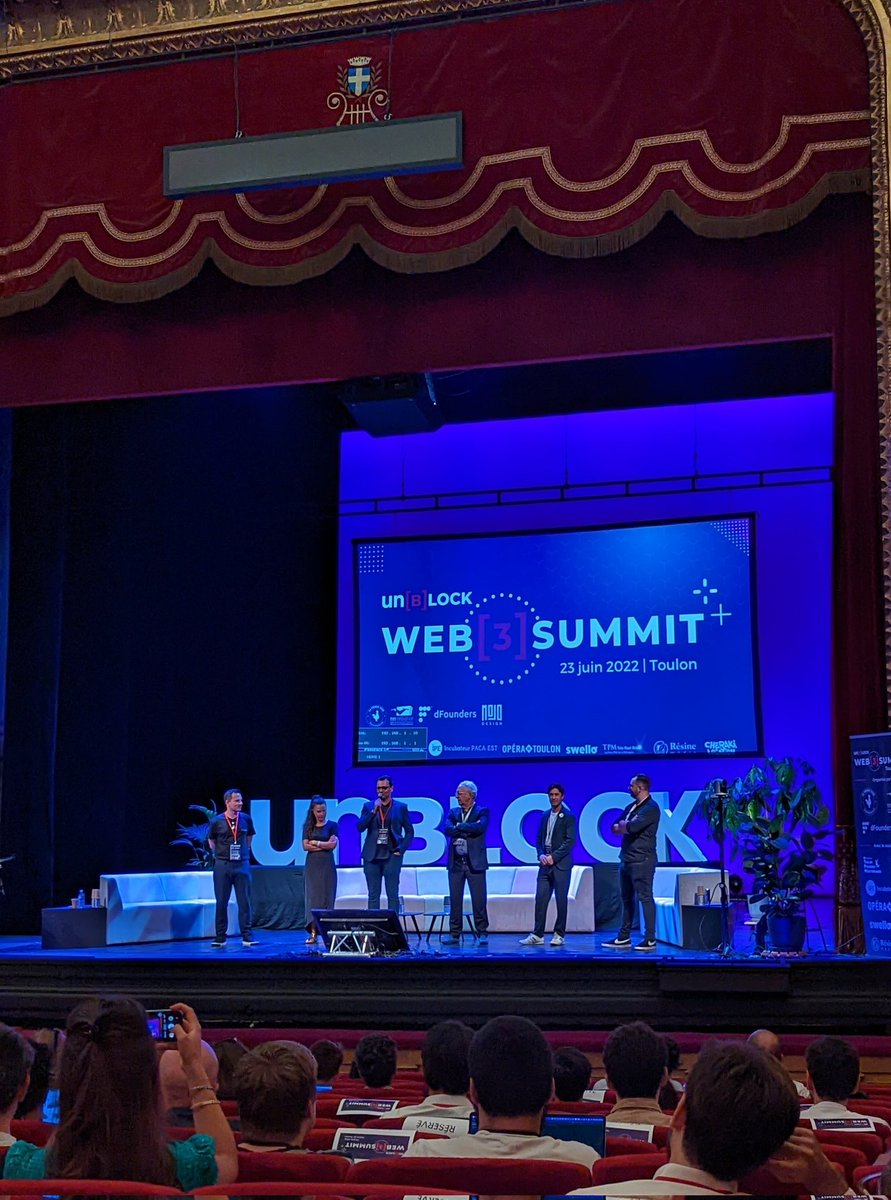 clecomte's tweet image. 👍 @UnblockDAO @TVT_Innovation @Frenchtechtln #toulon #web3summit