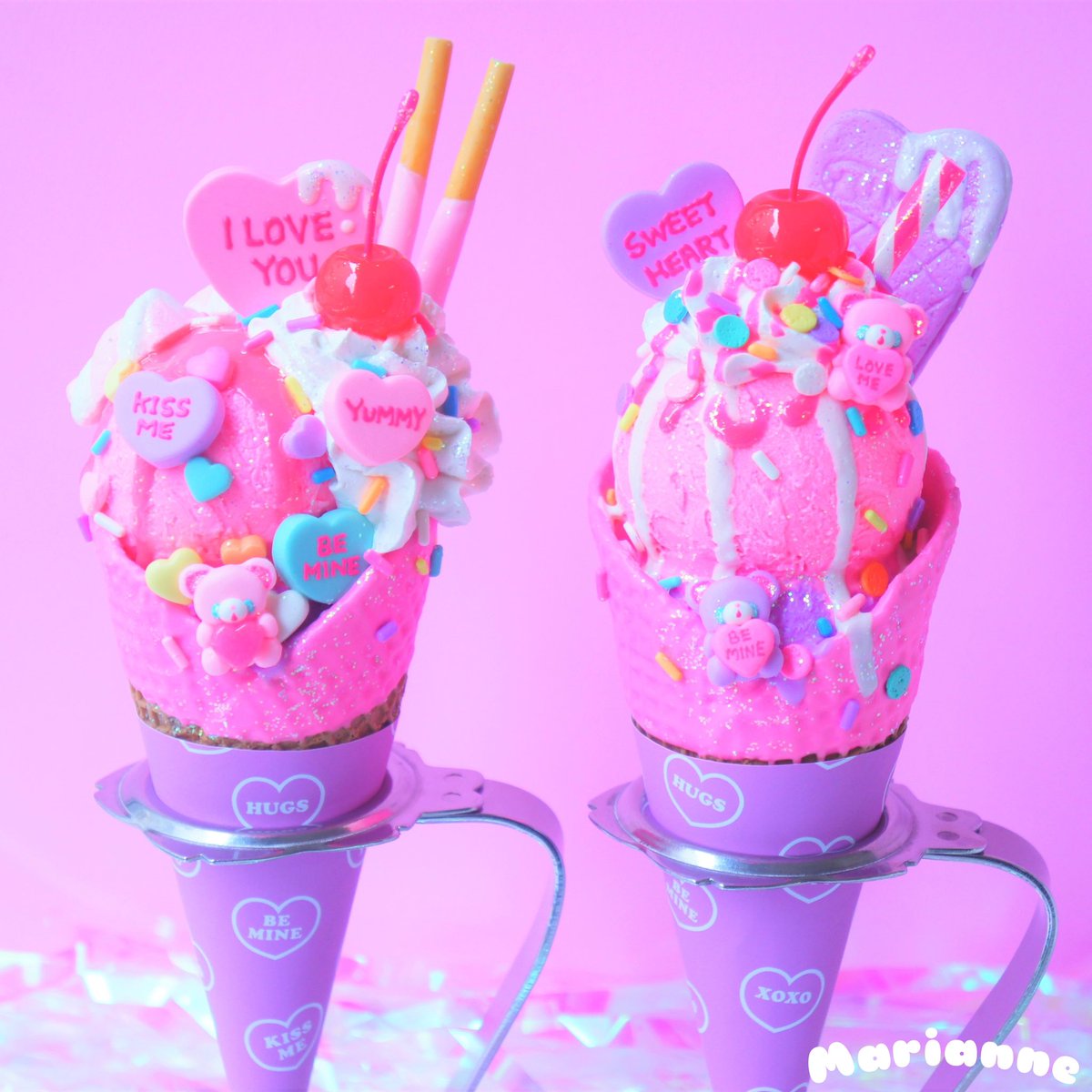 7/16〜7/31
valentineさんでのPOP UP SHOP💘

valentineのオーナーnanaeさんのビーズアクセサリーと、Marianneのスイーツアイテムのコラボ作品もお作りする予定です💖🥺💖

かわいい作品いろいろ持っていけるようにがんばります🥰🍦🎀💕