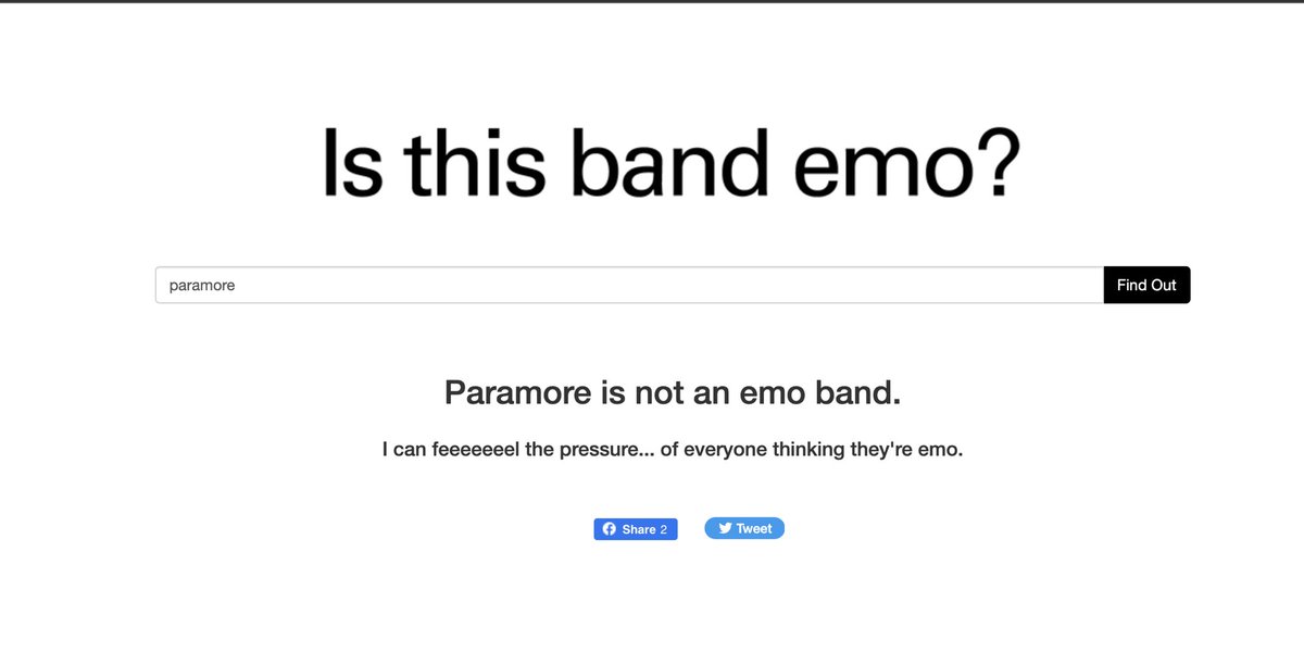 Joodeci's tweet photo. Is Paramore an emo band?? https://t.co/IWYJLsFZQh