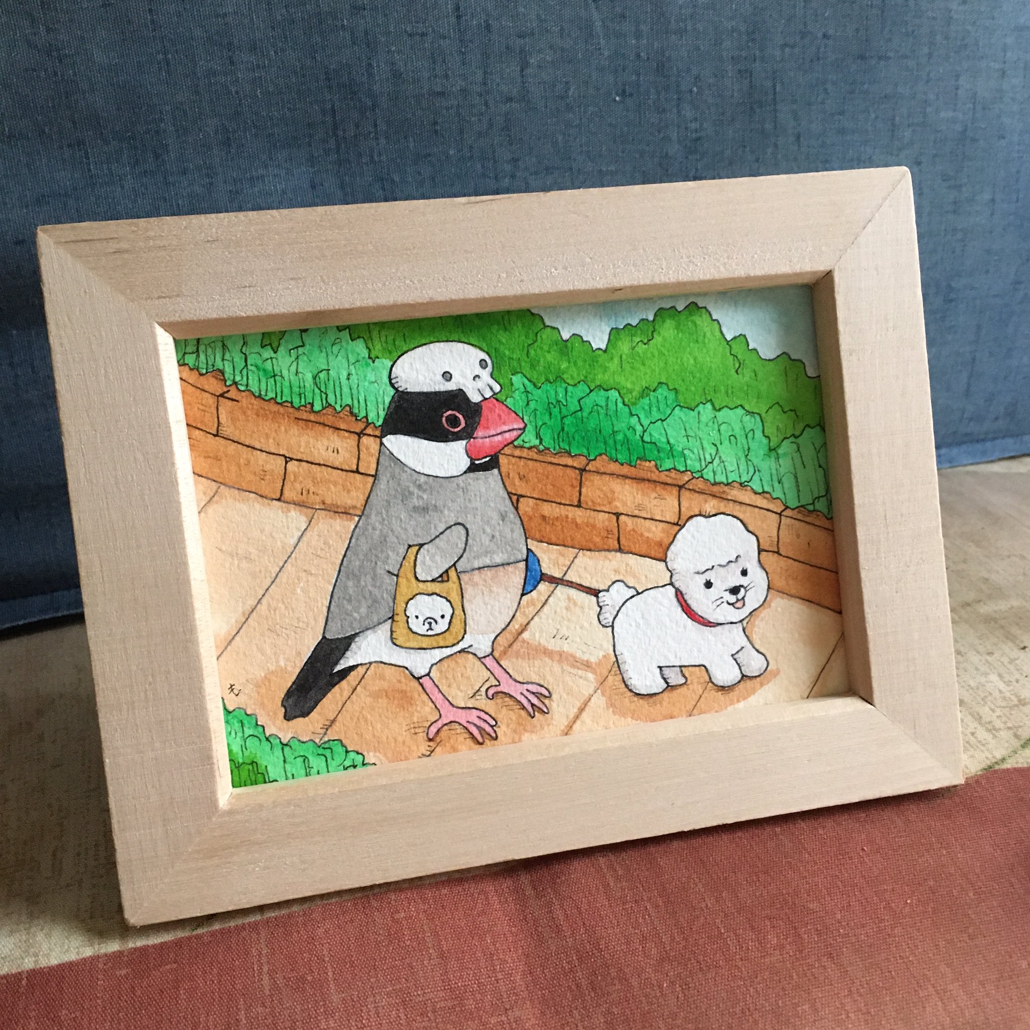 文鳥堂のおしらせ おしゃれさんと犬のペリーちゃん のイラストを納品します 明日着予定 吉祥寺文鳥博 T Co Rmptvc8u7r Twitter