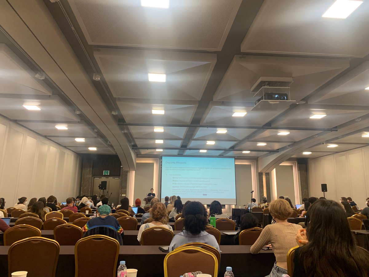 fborgesius's tweet photo. .@ElayneRuane presenting 'The forgotten margins of AI ethics', written with @Abebab, Laurent, Brown, Flowers, Ventresque &amp; Dancy. They annotated more than 500 (!) papers published at FAccT &amp; AIES. https://t.co/CRDr2TZxSX #facct22 https://t.co/u3pSxXvfHM https://t.co/TC1LD43jw8