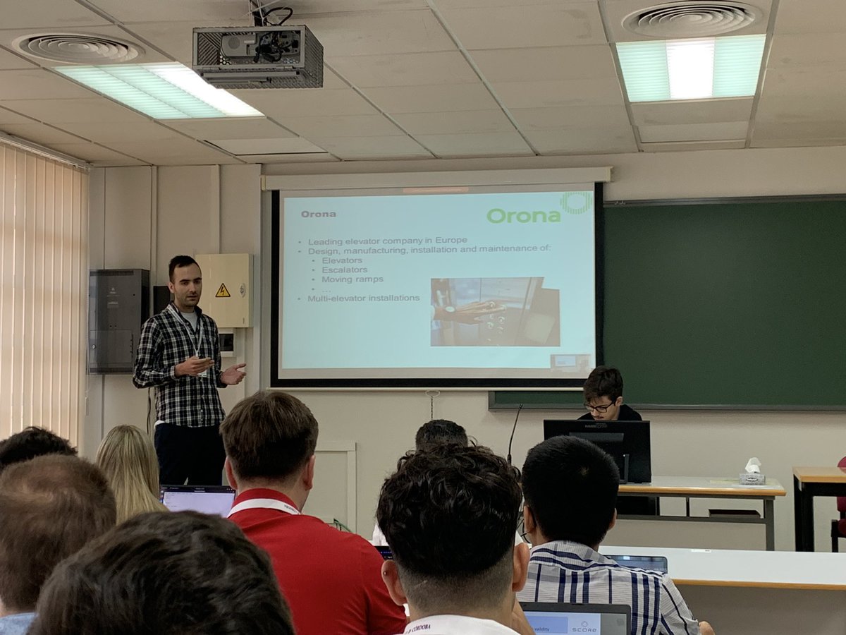 aitorarrieta's tweet photo. Jon is happily presenting his paper on automated generation of metamorphic relations for CPSs in the #SMILESENG summer school in Córdoba! Work in collaboration with Orona, @ValerioTerragn1 and @paolo_tonella https://t.co/tWalCj1flb